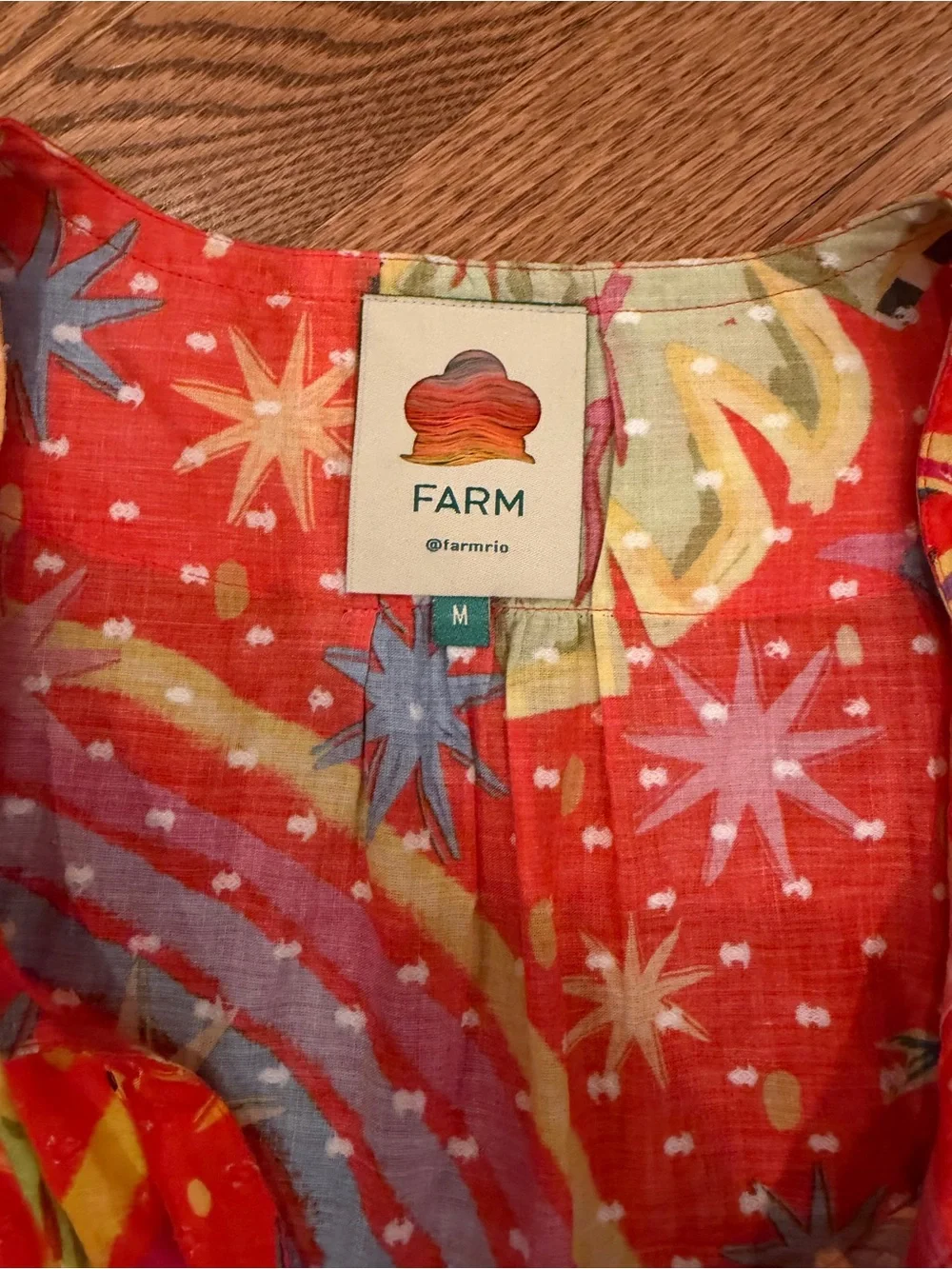 Farm Rio red mini Forrest dress - Picture 5 of 6
